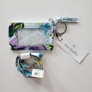 NWT Vera Bradley Marian Floral ID Case & Lanyard